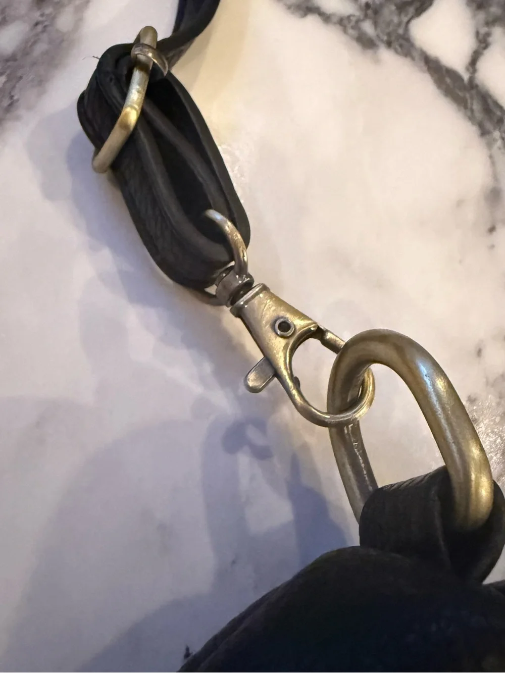Black Leather Slouchy Crossbody Bag Hobo Purse